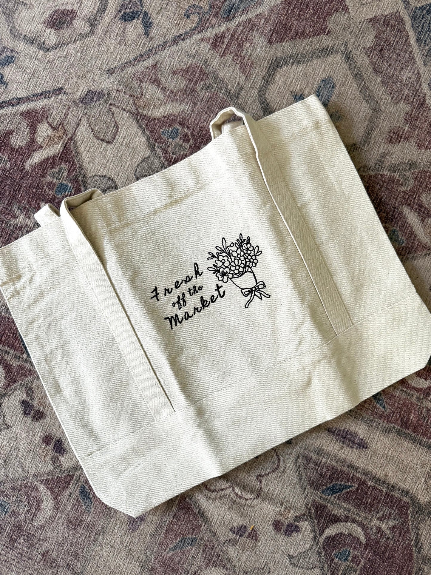 Fresh Off The Market Canvas Tote