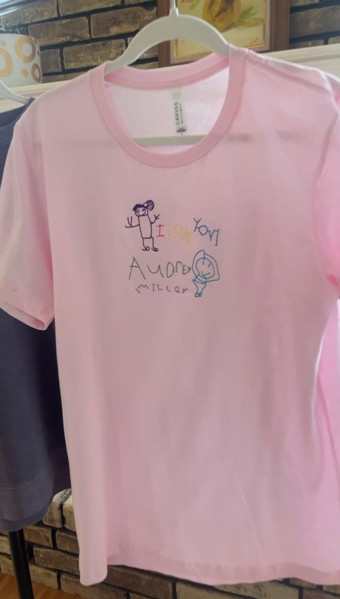 Custom Handwritten Embroidered Short Sleeve T-shirt