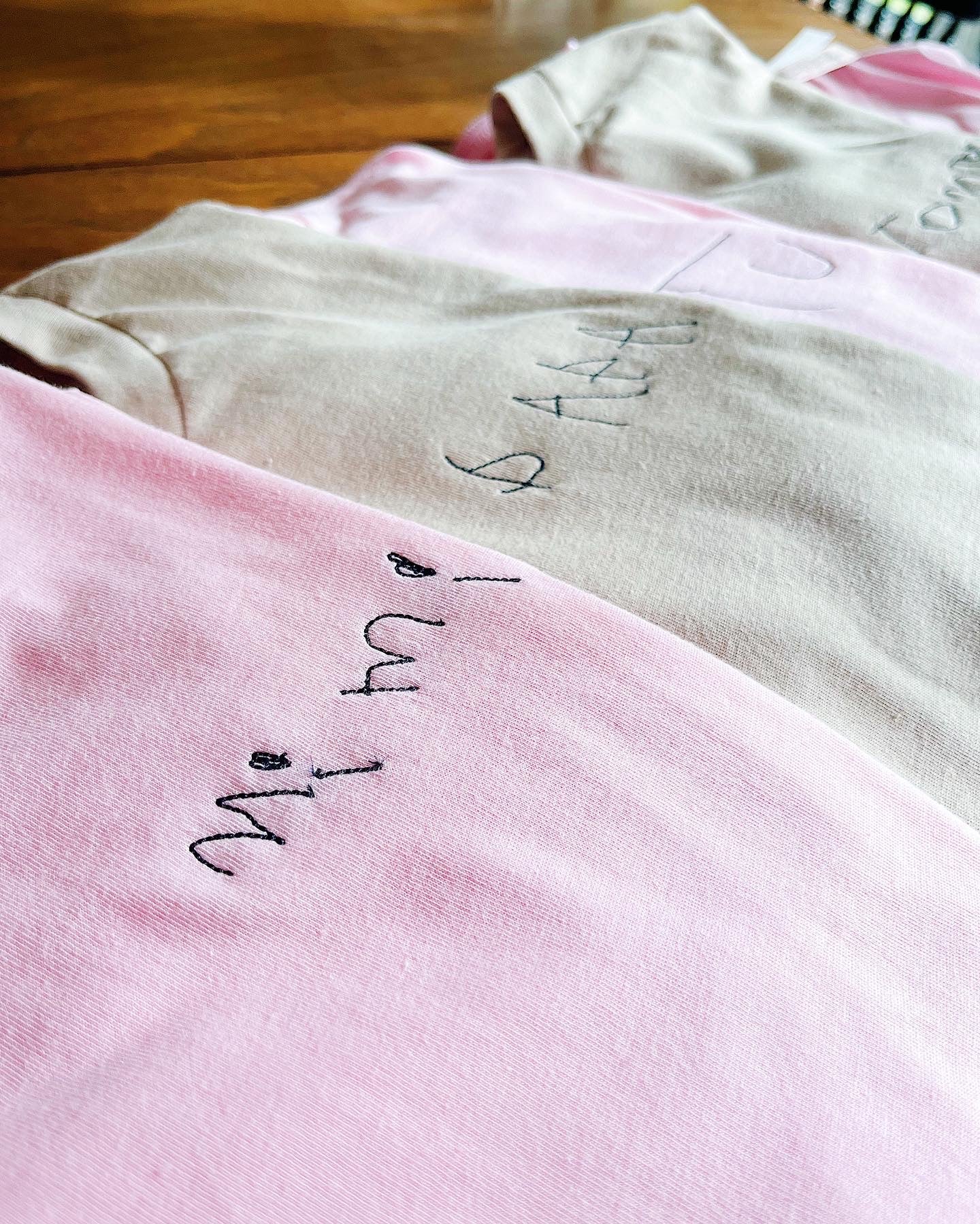 Embroidered HANDWRITTEN Message Sweatshirt