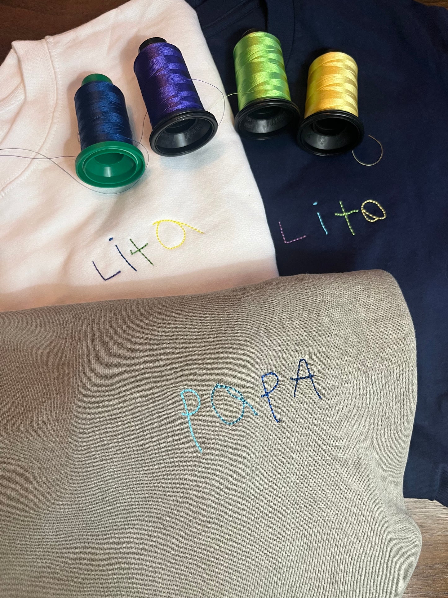 Embroidered HANDWRITTEN Message Sweatshirt