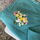 Custom Embroidered Wedding Bouquet Sweatshirt