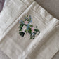 Custom Embroidered Wedding Bouquet Canvas Tote