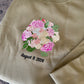 Custom Embroidered Wedding Bouquet Sweatshirt