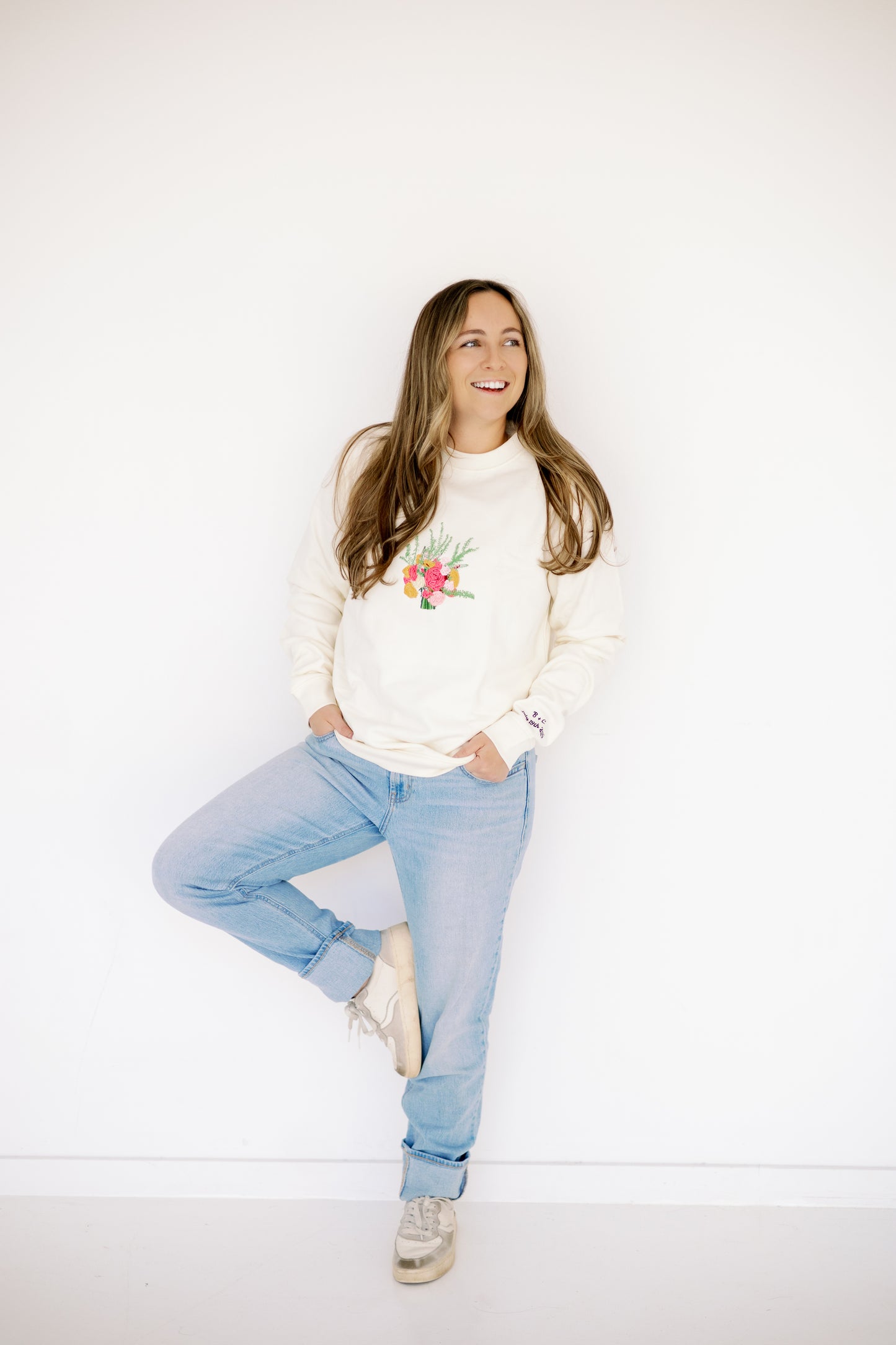 Custom Wedding Bouquet Crewneck
