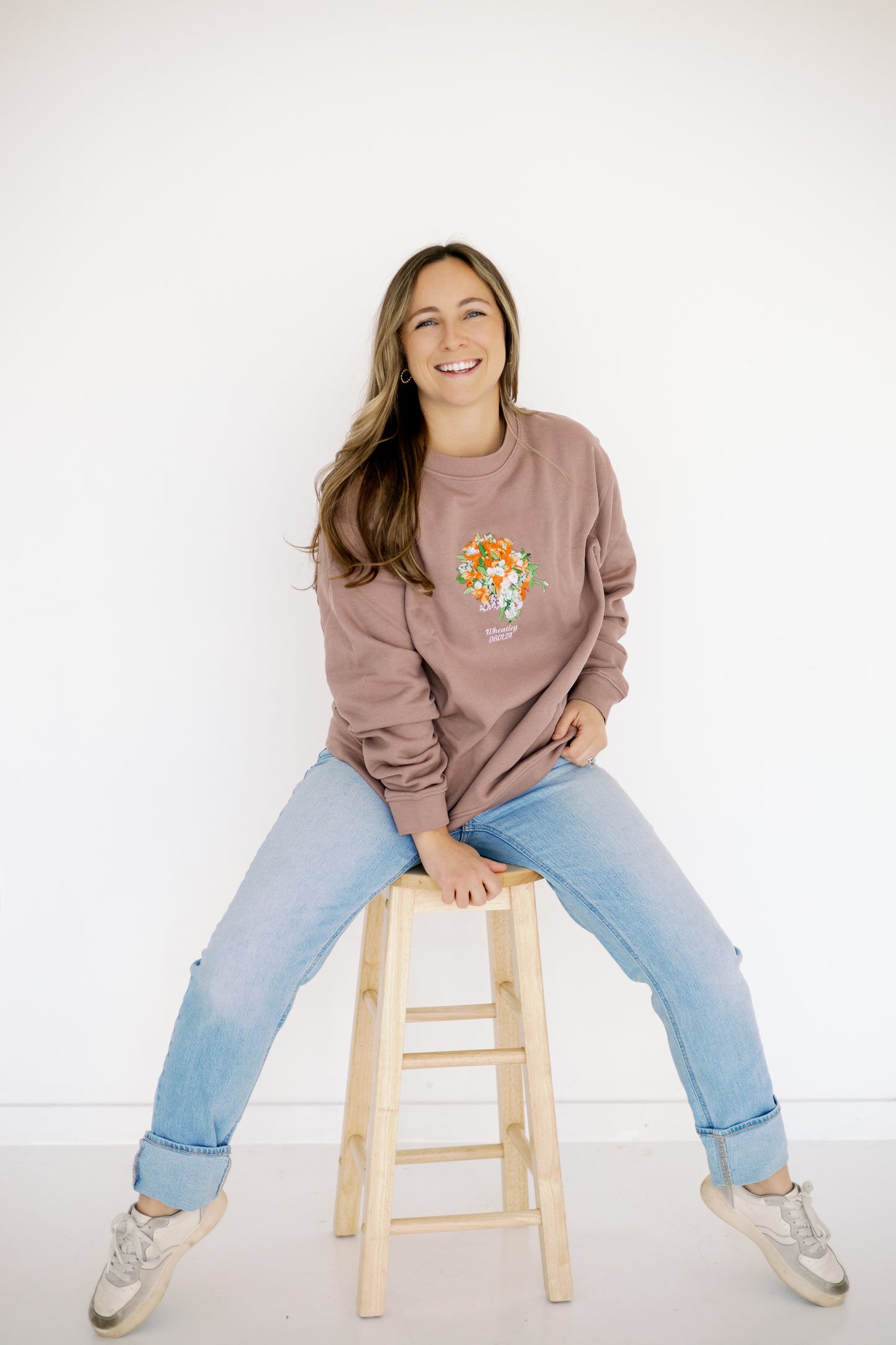 Custom Wedding Bouquet Crewneck
