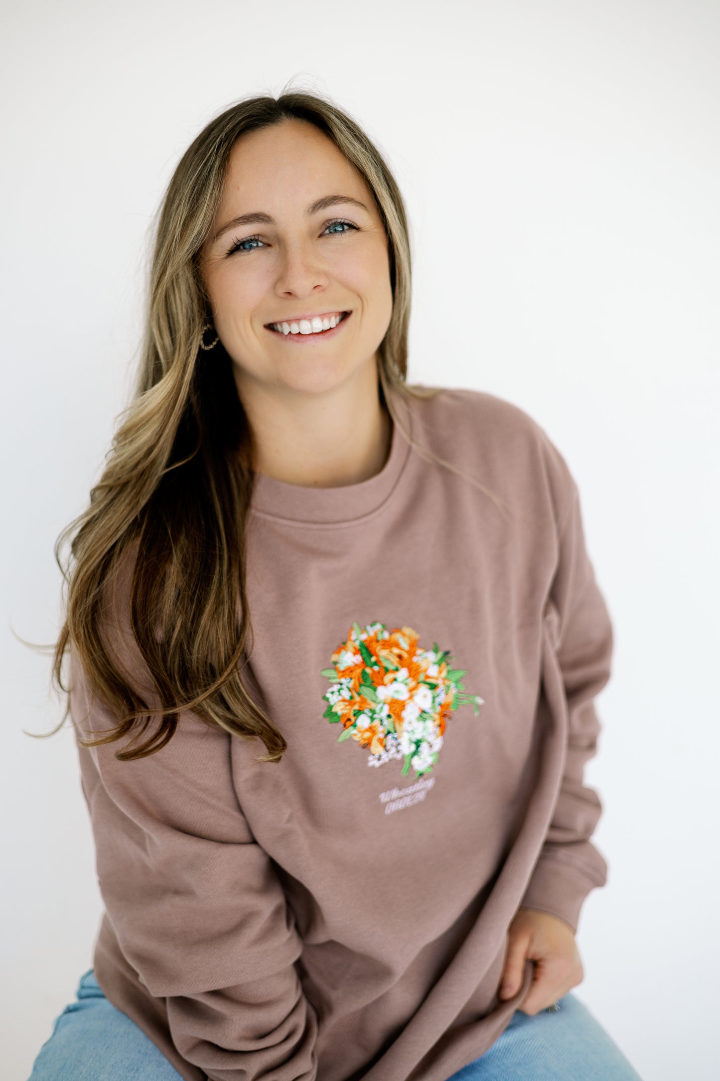 Custom Wedding Bouquet Crewneck