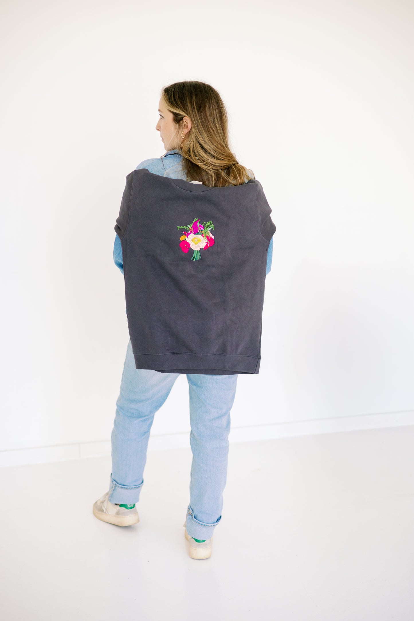Custom Wedding Bouquet Crewneck